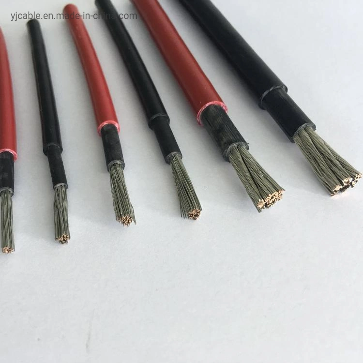 Red Black DC 4mm2 6mm2 10mm2 PV Solar Battery Cable Wire for Solar Panel