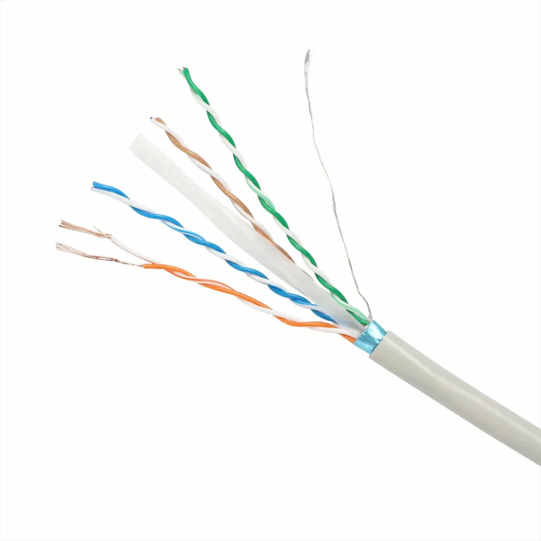 CAT6 F/UTP Bare Copper Communication Cable, 4-Pair, 1000FT