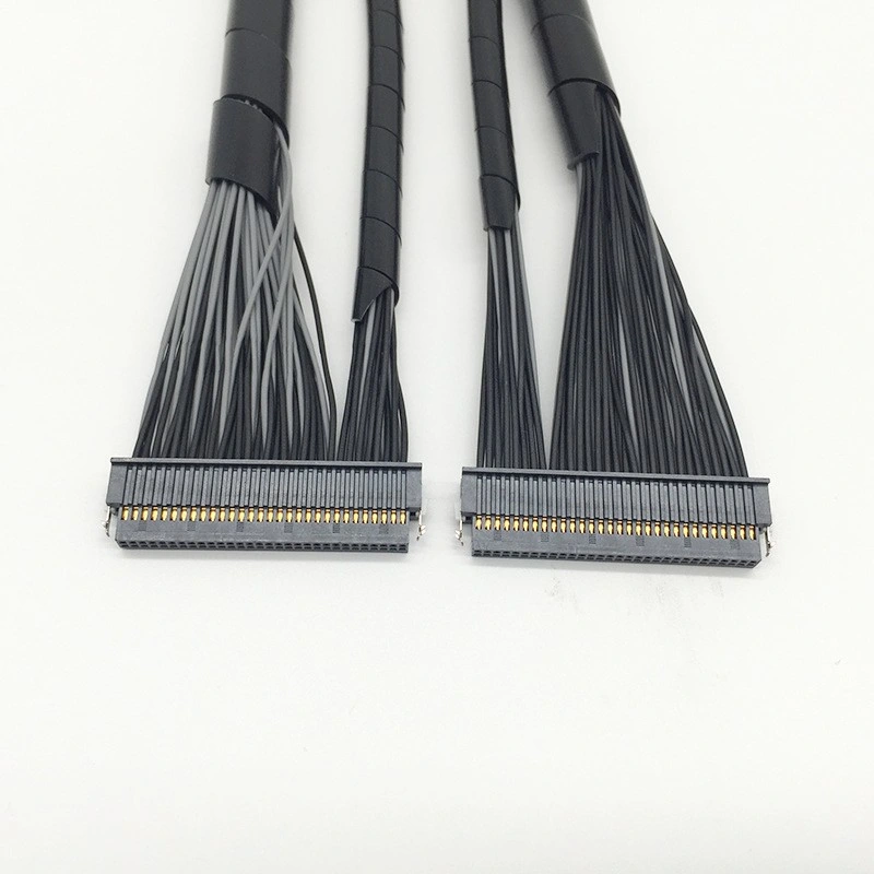 Samtec-Cc03r-2830-01-G Terminal Wire 1.27mm Pitch Bank Teller Machine Cable Multi Position Connecting Harness Cable Assembly