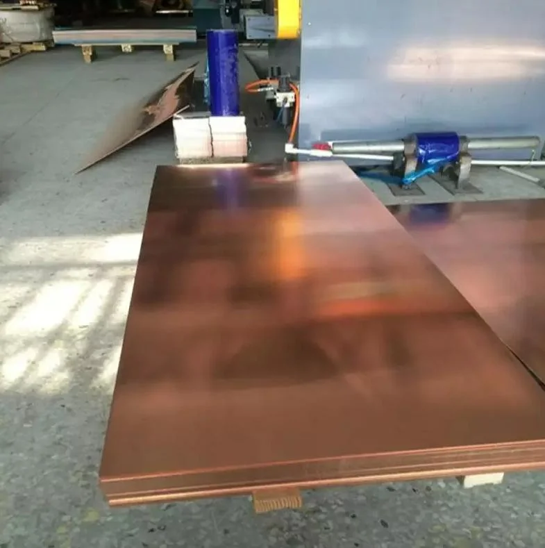 4X8 Copper Sheet Price Per Kg 0.5mm 2mm 1mm 5mm Thick 99% Pure Copper Plate C10100 C10200 C10300 Copper Sheets 10mm