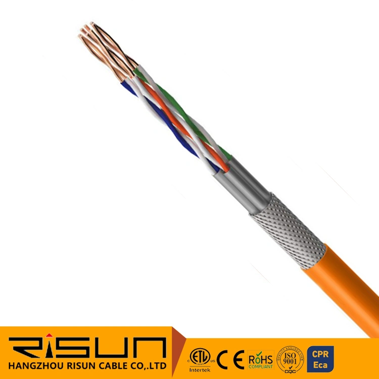 Factory Product High Performance Shield Electric Cable 23AWG Bare Copper Cat7 Cable