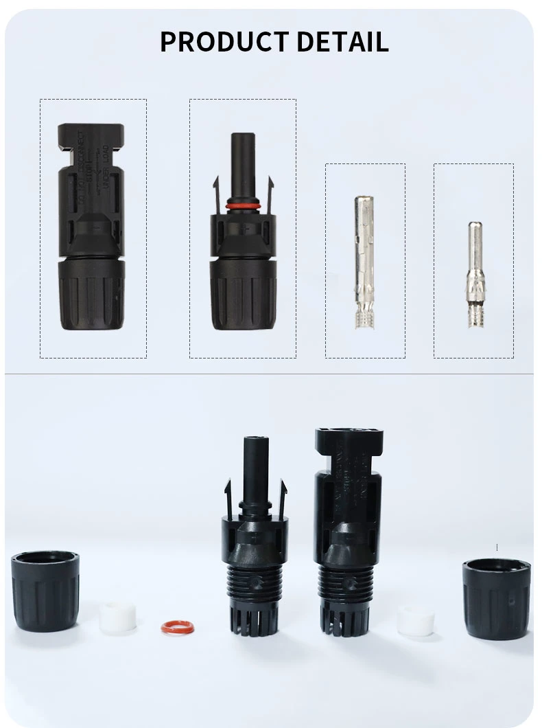 High Quality Mc Connector Solar Extension Cable Male and Female IP67 2.5mm2 4mm2 6mm2 Pair Solar PV Panel Connector Wires