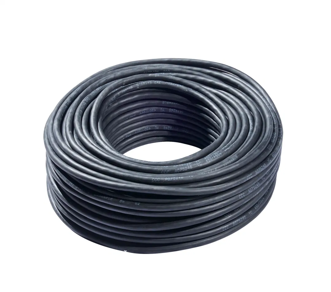 Rated Voltage 300/500V Copper Conductor Superflex Medium-Duty Rubber Sheathed Flexible Cable