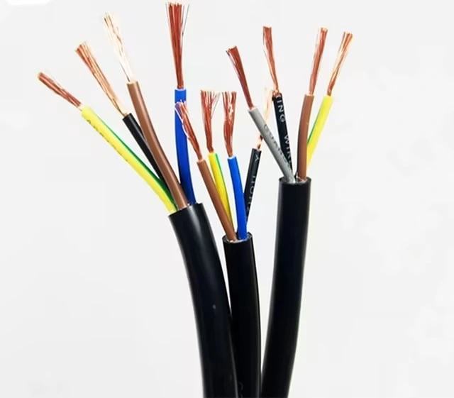 Rvv 2 * 1.0mm2 Electrical Wiring Insulated Cable, Electrical Copper Wire 3mm