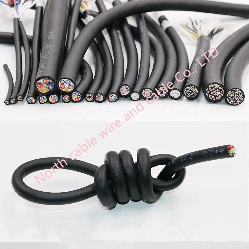 Frequency Converter Shielded Wire Trvvyp 2 3 4 5 6 7 8 10 20core High Flexible Drag Chain Double Sheathed Cable