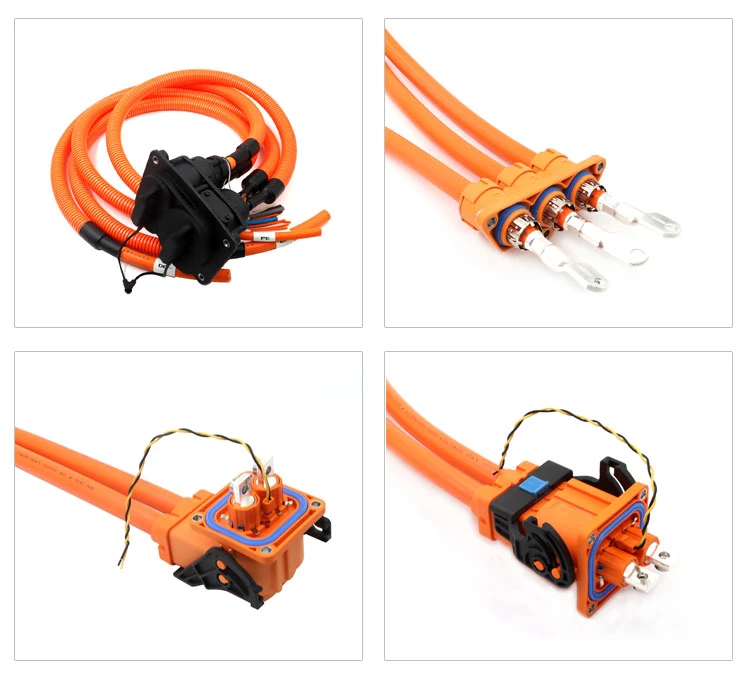 Automobile Wire Car Copper Wire with Waterproof IP67 Connector Plug Three Core Through Hole Cable