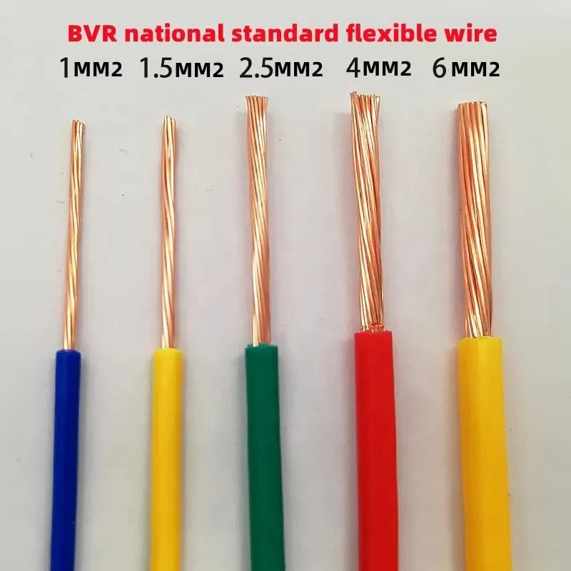 Wholesale 1.5mm 2.5mm 4mm 6mm 10mm PVC Cables Price Household Electrical Wires