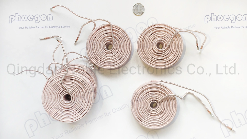 66mm Od 3.6uh Inductance Litz Wire Induction Coil