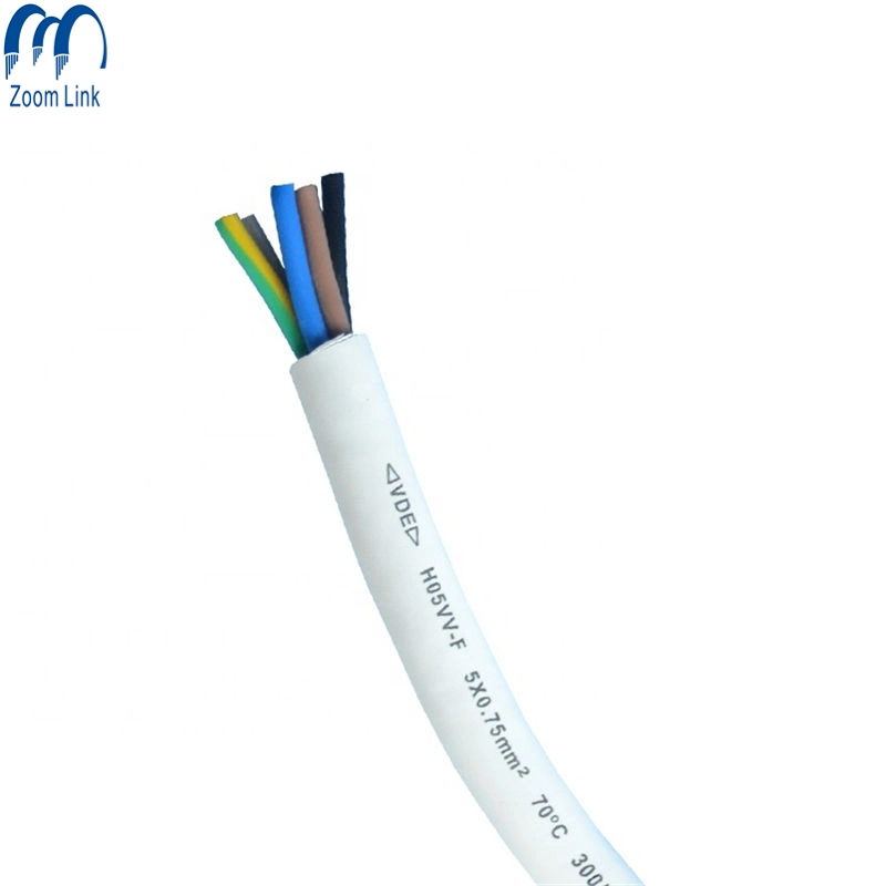 China Supply 3 Core 2 Core 4 Core PVC Electrical H05VV-F Cable Wire