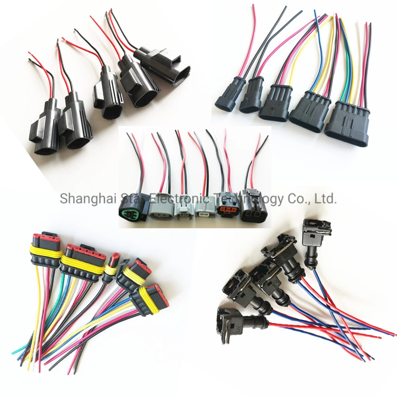 300A Large Current EV New Energy 300V Customize High Voltage Wiring Harness Energy Power Storage Connector Cable
