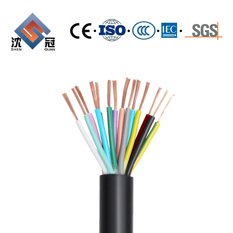 Shenguan 2 X 0.75mm Power Cable Wire 2 Core 0.75mm PVC Amoured 0.75 Sq mm Insulated Electric Cables Control Cable Shielded Twisted Pair Cable