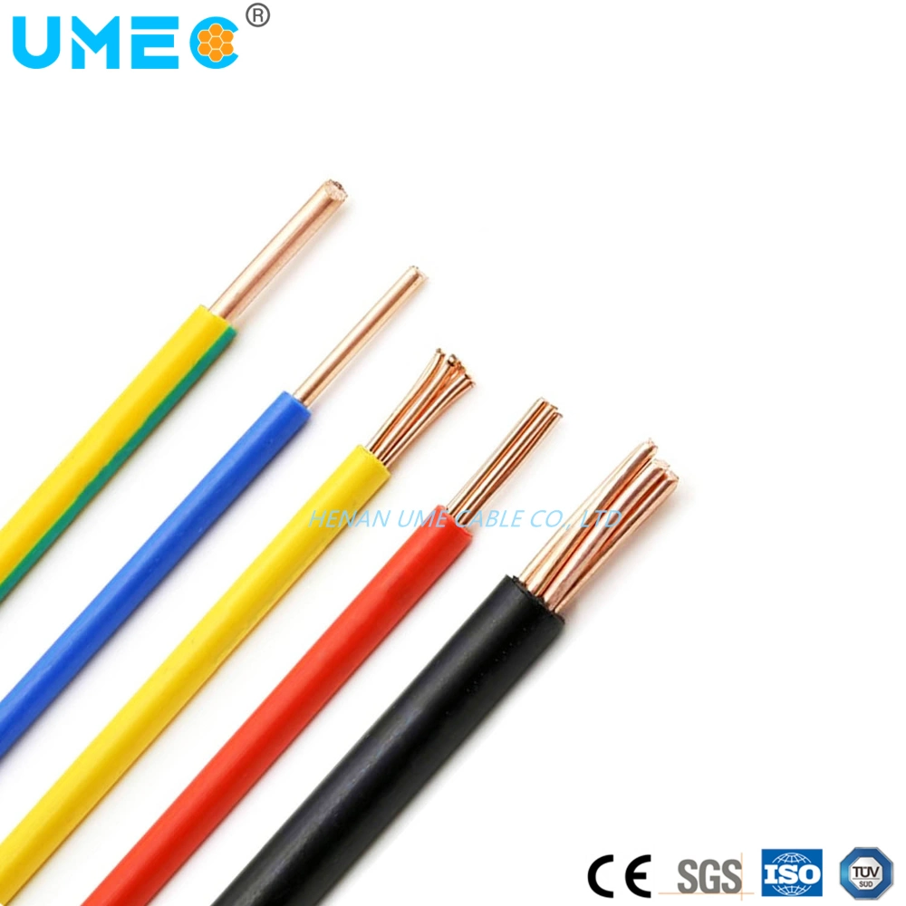 600V PVC Covered Copper Wire Tw Thw Thw-2 AWG 14 12 10 8 6 Solid/Stranded Electrical Wire Cable