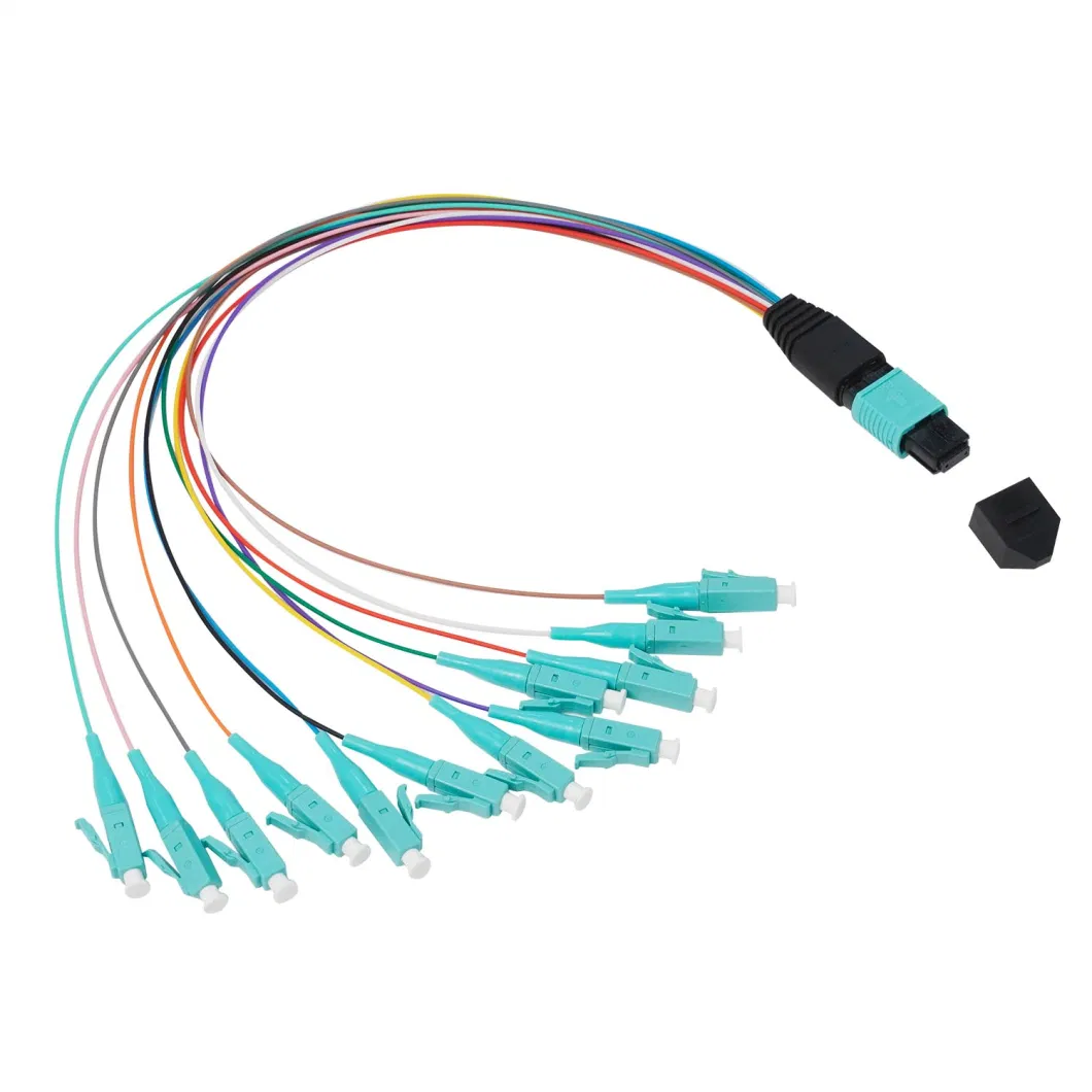 China 12/24/48/96/144 Core LC/Sc/St/FC MPO/MTP Connector FTTH Indoor Outdoor Armoured Drop LSZH PVC Fiber Optic Optical Patch Cord Pigtail Jumper Wire Cable