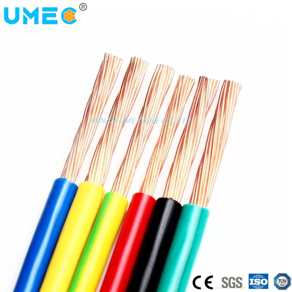 Electrical Stranded Flexible Copper Lead Wire PVC Compound H07V-K H05V-K Nyaf Electric Wire
