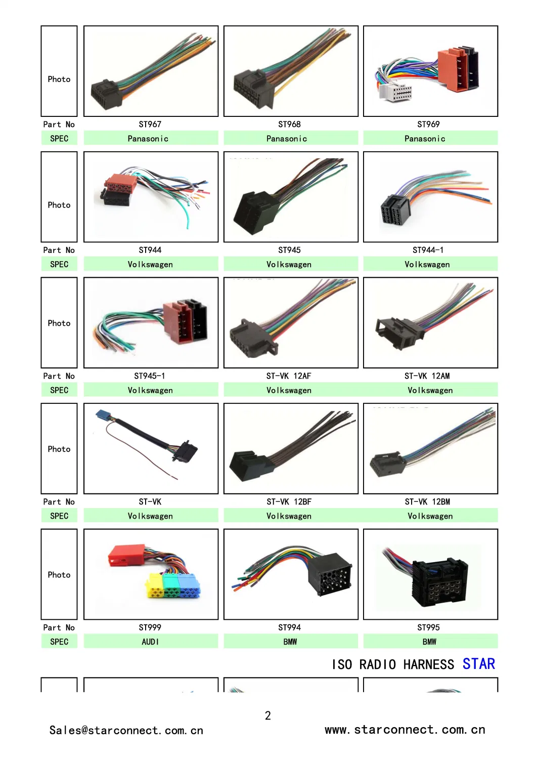 16 Pin to ISO Lead Wiring Loom Power Adaptor Wire Radio Connector Harness