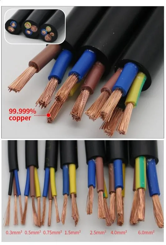 Kolorapus Power Cable 3X120mm 4X16mm2 Electric Copper Cable Double Core Wire