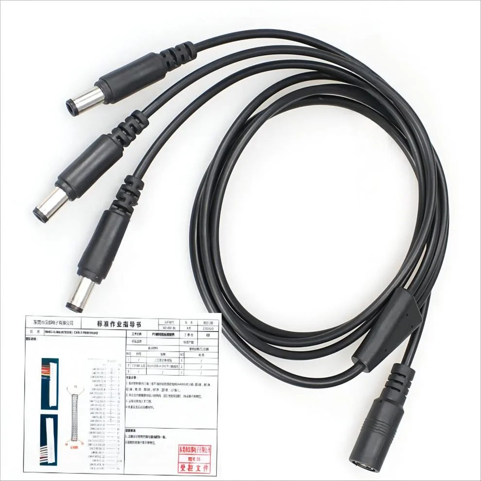 One Minute 12 DC Lines, DC Power Cable, 5.5 Multichannel Charging Cable