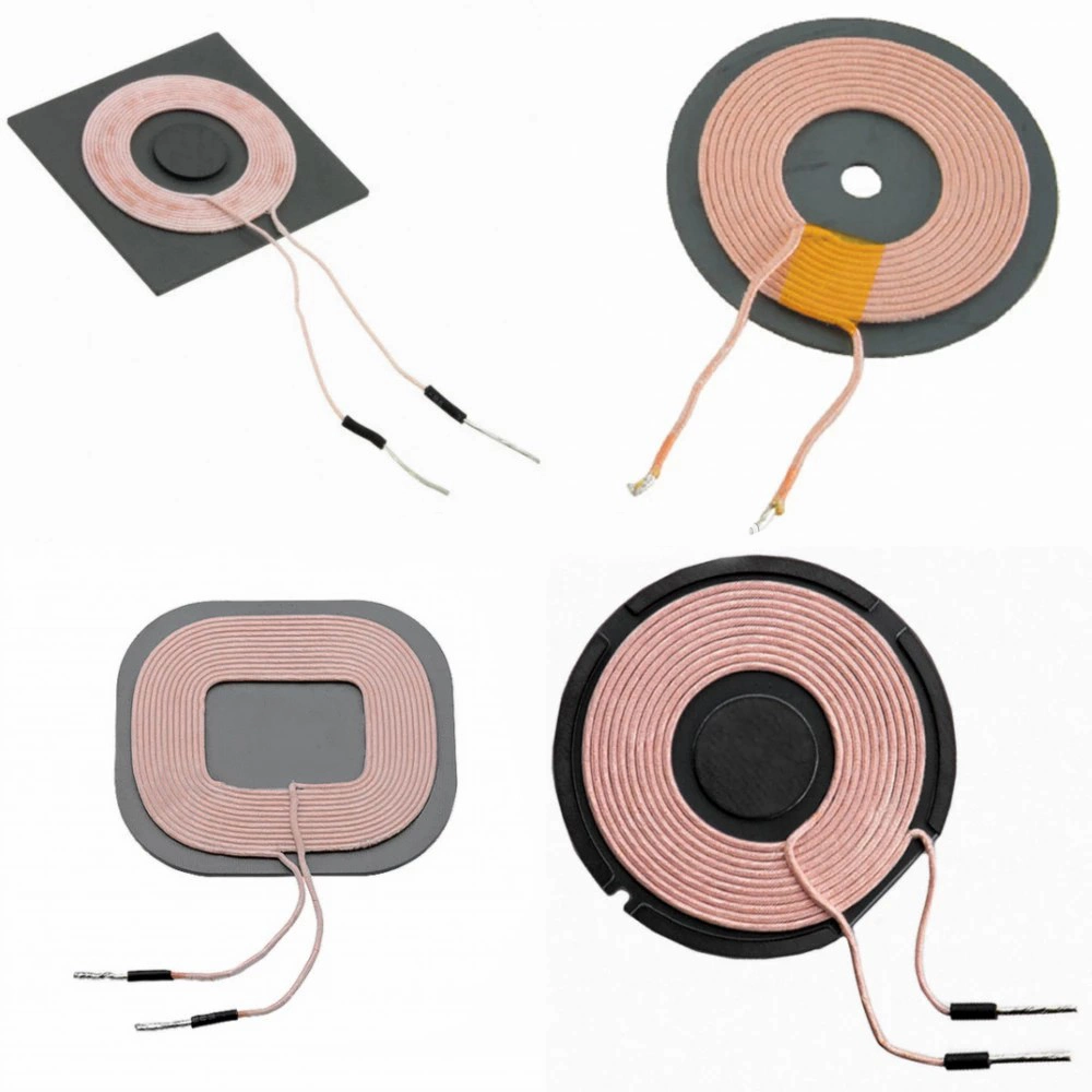 Copper Litz Wire Induction Wireless Charging Coil with Flexible Ferrite