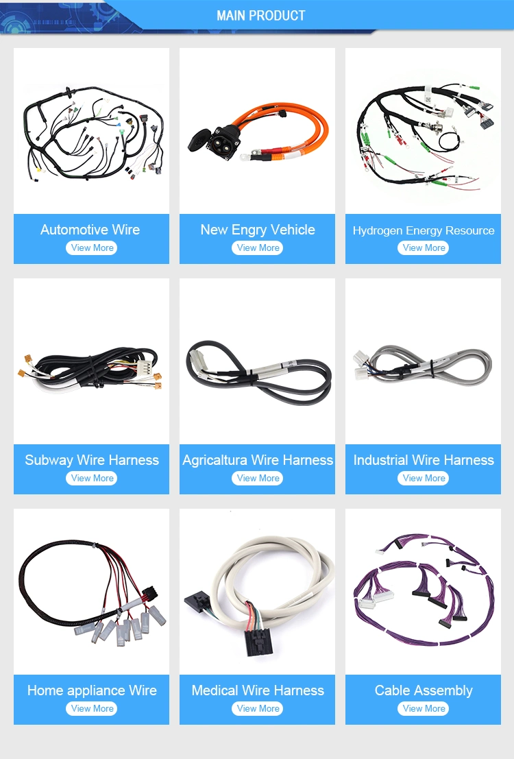 Factory Professional Cable Assembly Supplier High Quality OEM ODM Auto Molex Jst Connector Plug Automotive Custom Cable Electrical Wire Harness