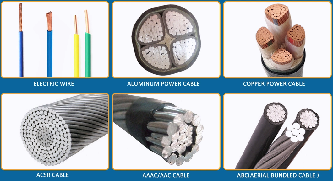 Low Voltage Copper/Aluminum Conductor XLPE/PVC Insulated Swa Armoured Electrical Power Cable 0.6/1kv