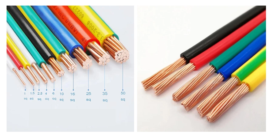 Solid Copper CCA Conductor Single Core Building Ground Automotive Electric Wire Cable 1.0mm 0.75mm 1.0mm 1.5mm 2.5mm 4.0mm