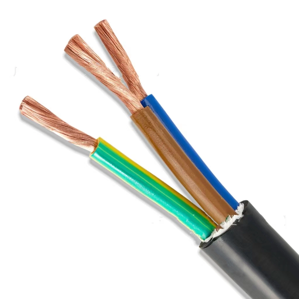 Rvv 2 * 1.0mm2 Electrical Wiring Insulated Cable, Electrical Copper Wire 3mm