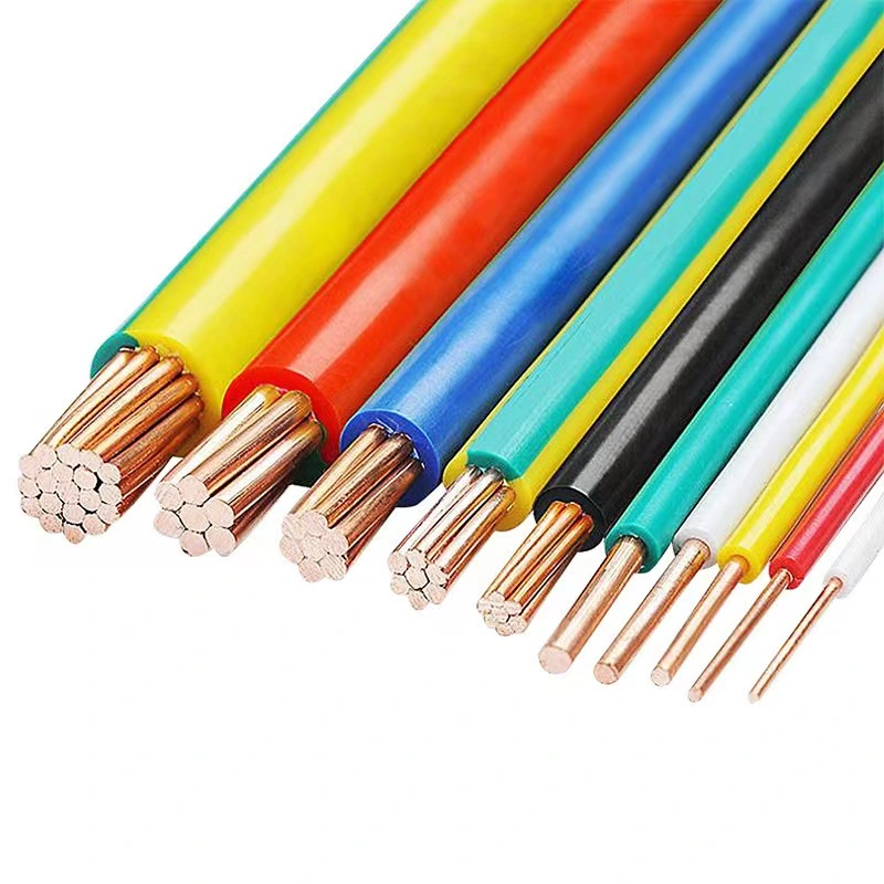 Wholesale High Quality Flexible BV Bvr X07V-K 300/500V PVC Bare Copper Electrical Wire and Cable 22AWG Electrical Copper Wire