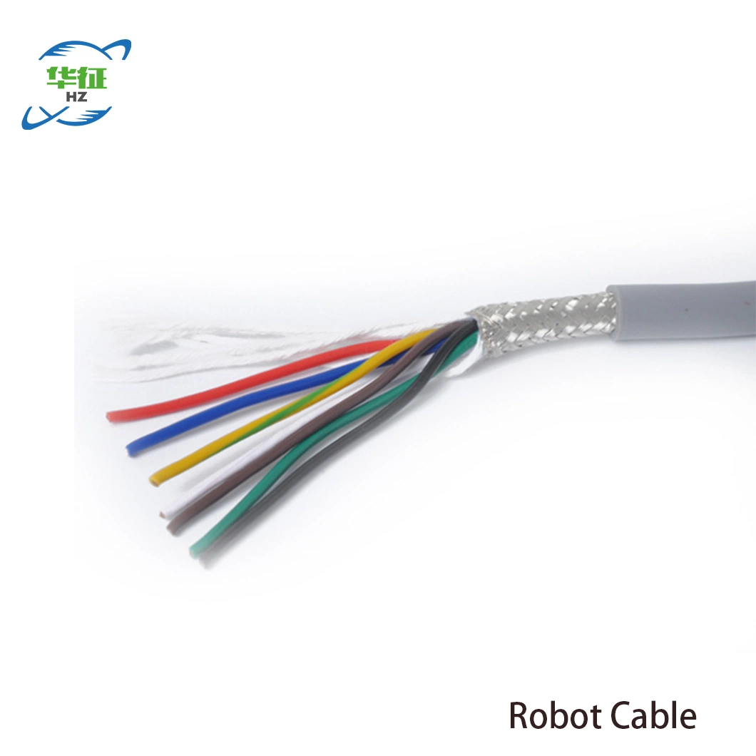 Factory Sale Directly Flexible Shielded Stranded Copper Conductor Robot Cable for Drag Chain