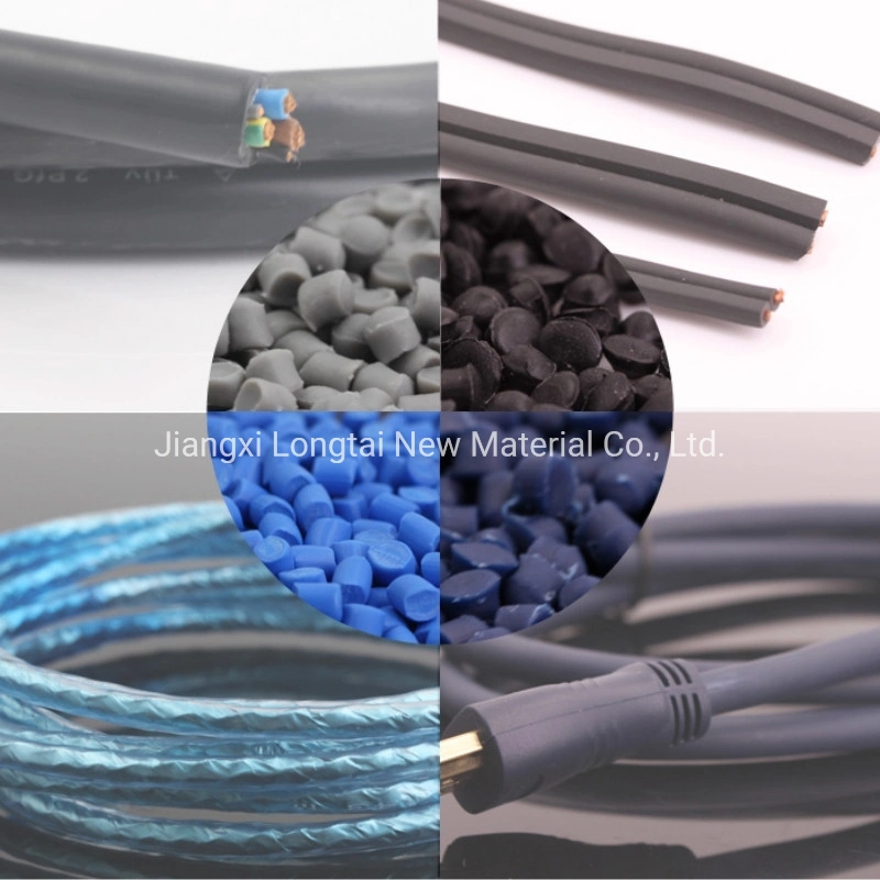 Flame Retardant Colorful Electronic Wire Cable PVC Compound