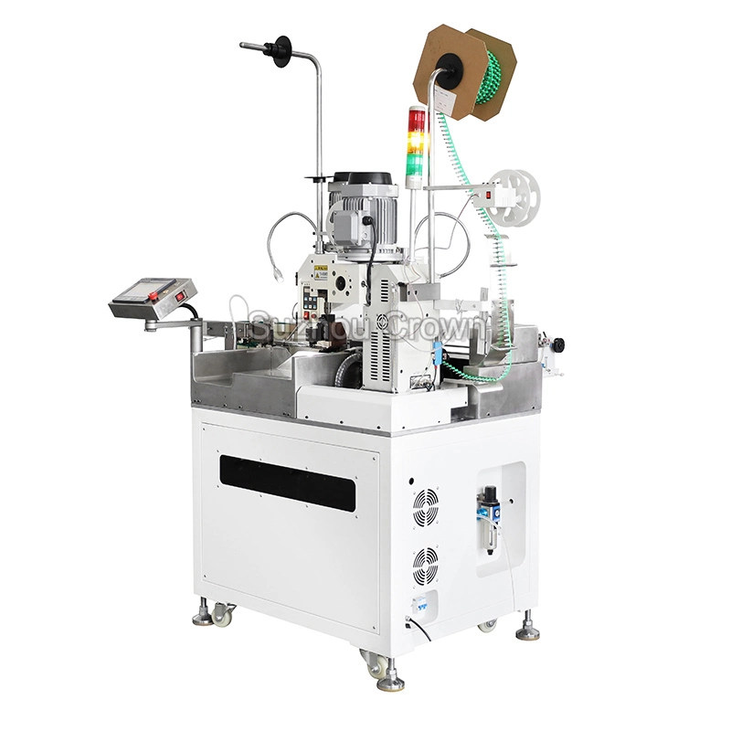 Automatic 2 Ends Wire Cable Stripping and Terminal Crimping Machine