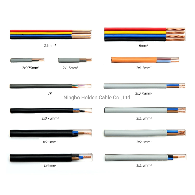 3c*6mm 0.5sqmm 1.5sqmm 2.5sqmm 4sqmm 6sqmm Flexible Electrical Cable