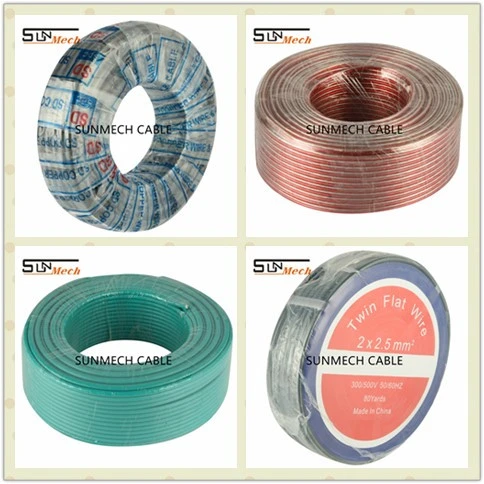 Bare Copper Multicorecable PVC Insulation 2core 3 Core Flexible Copper Electric Wire