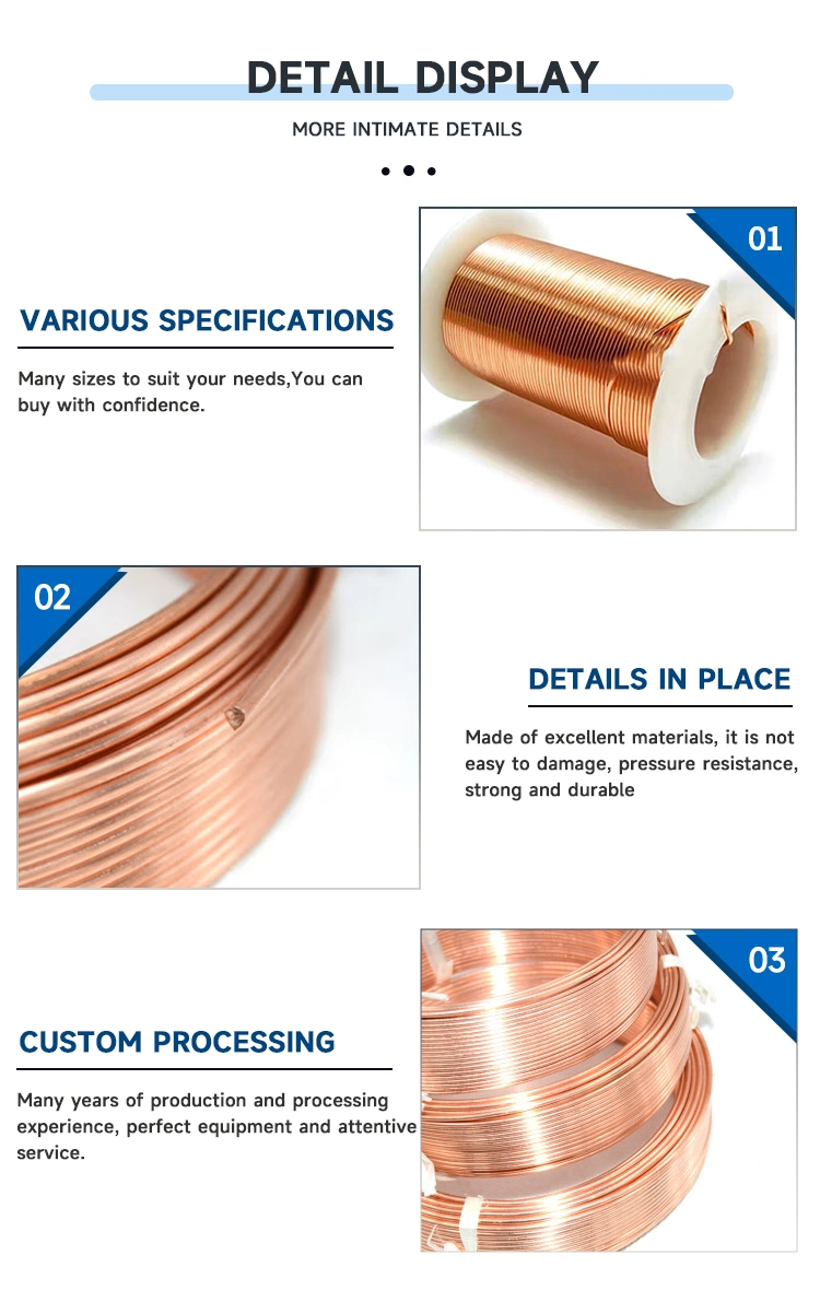ASTM 8mm Red Bronze Brass Cu Enameled Copper Wire Rod Cable Electric in Stock Price 99.9% C1100 C1200 C1020