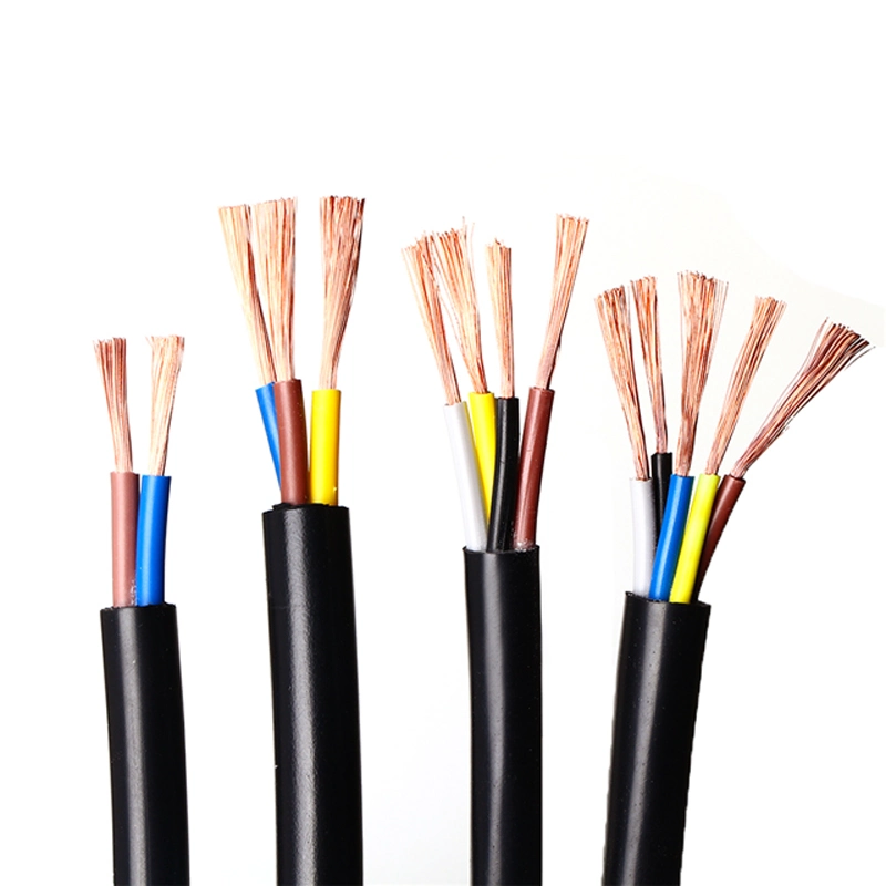 H05VV-F H03VV-F 1.5mm 2.5mm 4mm 6mm Round Flexible Electric Multi Core 3 Core Wire Rvv Cable