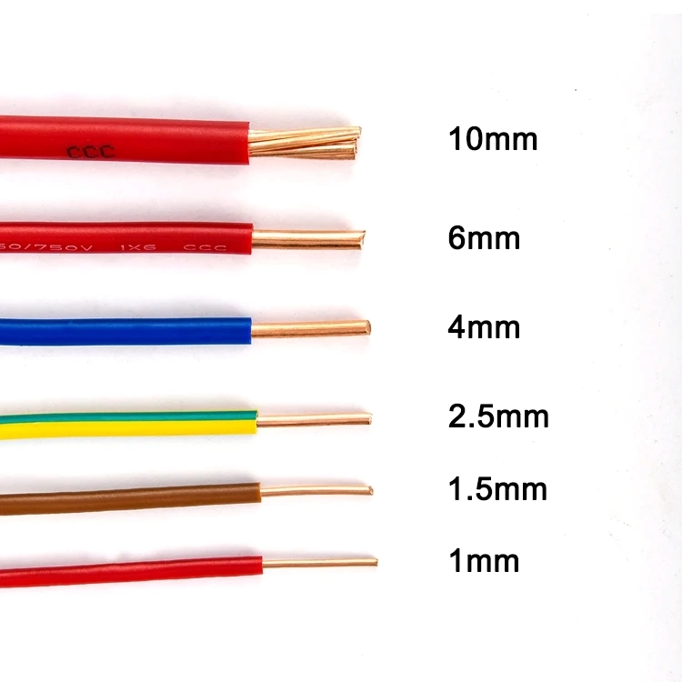 Wholesale 1.5mm 2.5mm 4mm 6mm Stranded Copper Conductor PVC Insulated Flexible Wire Electrical Wires