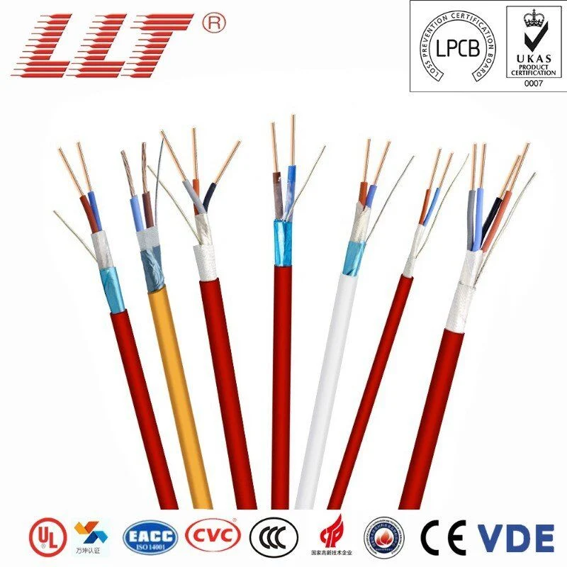 Red 2 Core Fire Alarm Cable 1mm 1.5mm 2.5mm Flexible Electrical Wire Cable Fire Proof Alarm Rated Cable