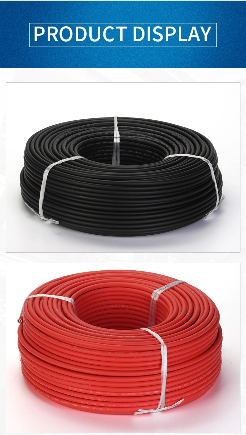 Moreday PV1-F DC Solar Cable 4mm 6mm PV Cables for Solar Power Panel Station Connector
