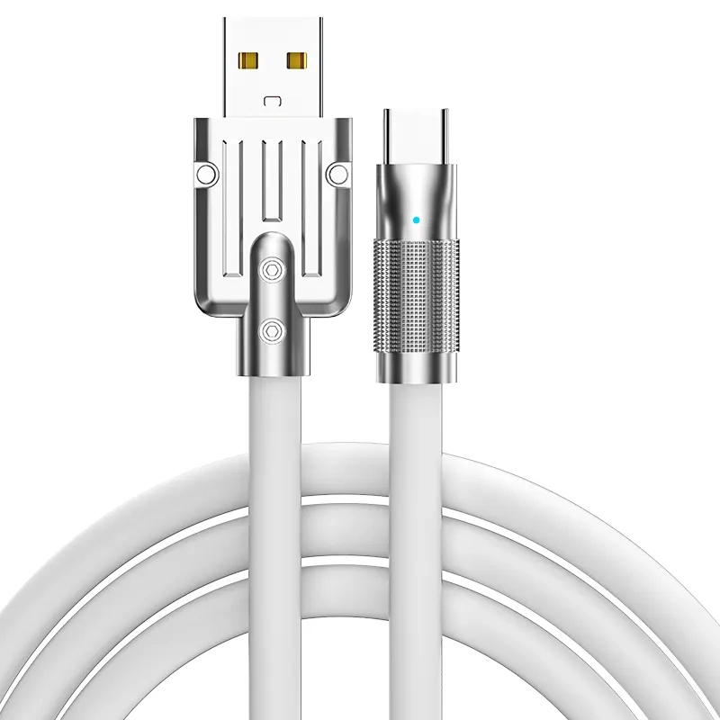 180 Degrees Rotation Fast Charging USB Lighting Data Cable