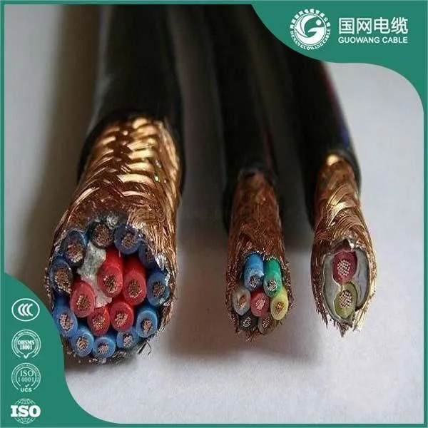 Liycy Cable Class 5 Fine Stranded Bare Copper Conductor Tinned Copper Wire Braid Screen PVC Control Cable Kvvrp