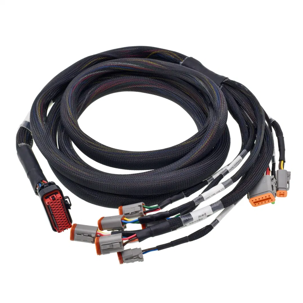 Customized Metal Parts Reach Truck Cabling Panel Mount Cables Automobile Cable Assembly