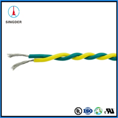 Awm aislados con PVC, doble el cable conductor de cobre flexible del cable eléctrico