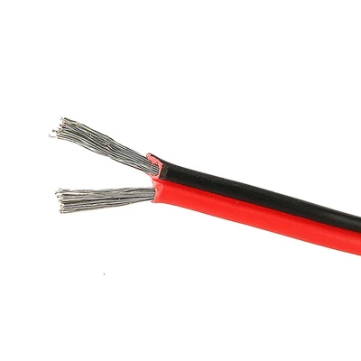 UL2468 Negro Rojo 2 pin Cable de altavoz para sonido Surround Sistema de car audio HiFi Cable Eléctrico plana