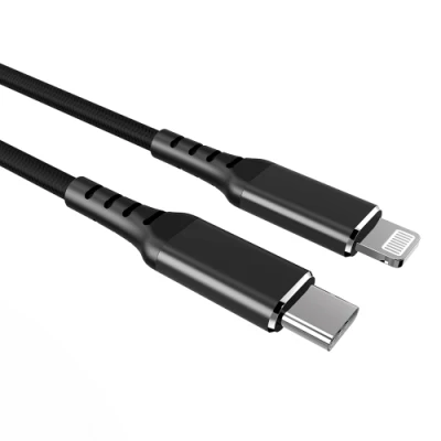 Para MFI cable C94 Chip original 1m 2m Data Sync Cable cable de nylon duradero Braid 8pin cable de iluminación USB para iPhone IPad iPod multidispositivos
