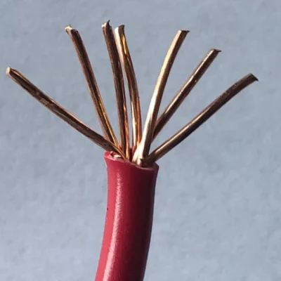 Cable eléctrico de aislamiento de PVC de cobre de núcleo único y BV cable de construcción 1,5mm 2,5mm 4mm 6mm 10mm