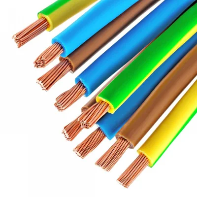 Núcleo sencillo Hot 1,5mm 2,5mm 4mm 6mm 10mm 16mm 25mm Cable eléctrico y alambre de PVC House BV BVR de cobre Cable de construcción