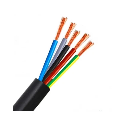 Cable flexible de cable Real Multiconductor RVV 2 3 4 5 núcleo eléctrico de 0,75 1 1,5 2,5 4 6 mm Cable cable cable de alimentación