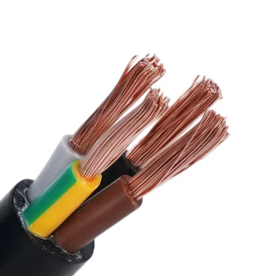 Cable flexible de conductor múltiple RVV 2 3 4 5 Core Cable eléctrico de 0,75 1 1,5 2,5 4 6 mm Cable de alimentación