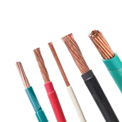  China Manufacturing 0/2/4/8/10 calibre 100% cobre cable eléctrico de Thw