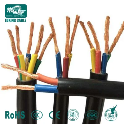 4pin pin 5M12 Cable de PVC eléctrico impermeable 0.3/0.5/0,75 mm Sq Ampliar Cable de PVC resistente al agua