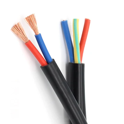 Fabricante cable eléctrico cable plano 2 núcleo 3 núcleo 1,5 2,5 4 Sq mm cable y cable flexible de PVC UL2586